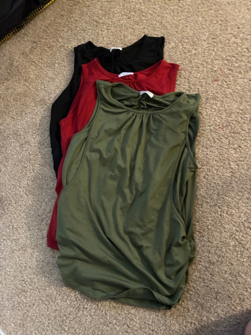 Nursing tank tops Women’s Sleeveless Tank Top - Olive, Red, Black